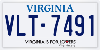 VA license plate VLT7491