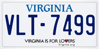 VA license plate VLT7499