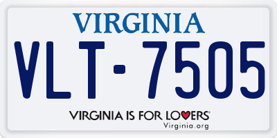VA license plate VLT7505