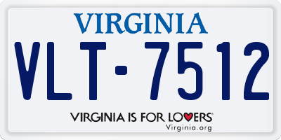 VA license plate VLT7512