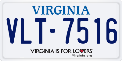 VA license plate VLT7516
