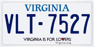 VA license plate VLT7527