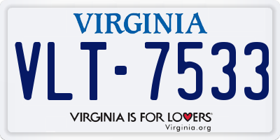 VA license plate VLT7533