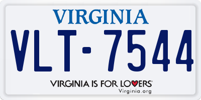 VA license plate VLT7544