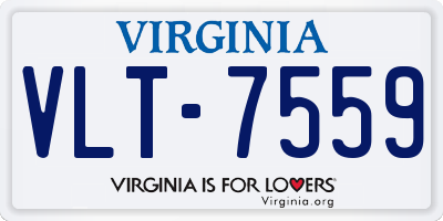 VA license plate VLT7559