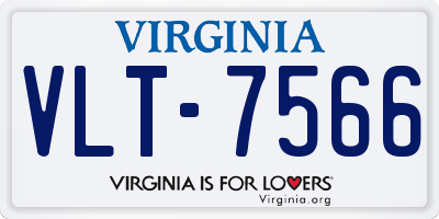 VA license plate VLT7566
