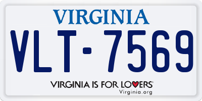 VA license plate VLT7569