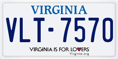 VA license plate VLT7570
