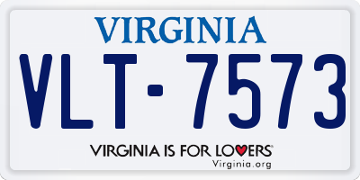 VA license plate VLT7573