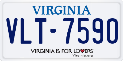 VA license plate VLT7590