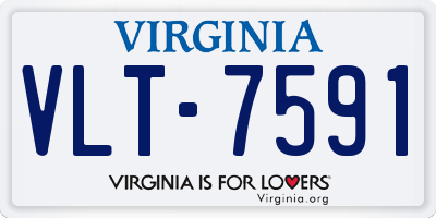 VA license plate VLT7591