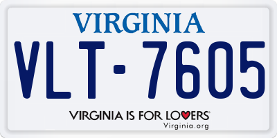 VA license plate VLT7605