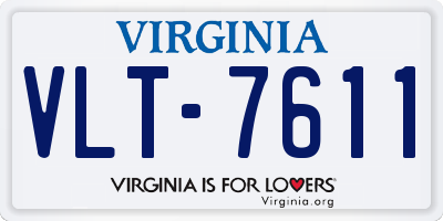 VA license plate VLT7611