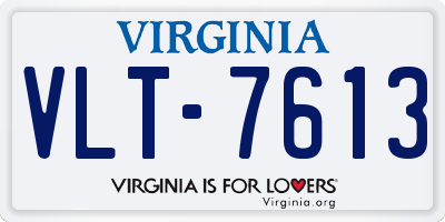 VA license plate VLT7613