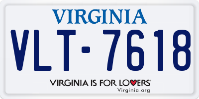 VA license plate VLT7618