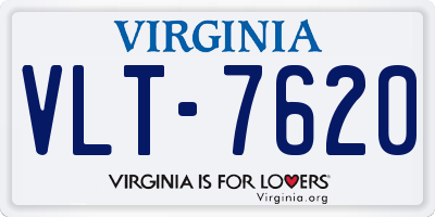 VA license plate VLT7620