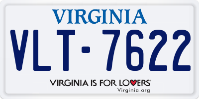 VA license plate VLT7622
