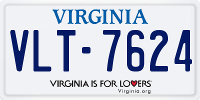 VA license plate VLT7624