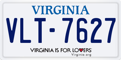 VA license plate VLT7627