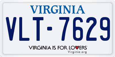 VA license plate VLT7629