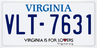 VA license plate VLT7631