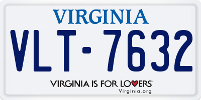 VA license plate VLT7632
