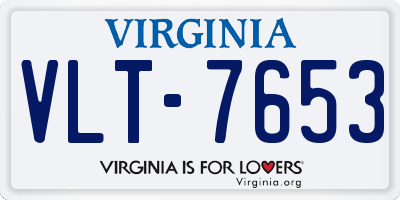 VA license plate VLT7653