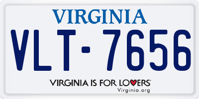 VA license plate VLT7656