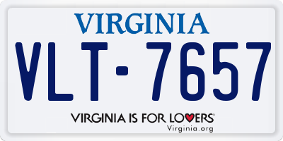 VA license plate VLT7657