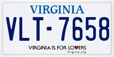 VA license plate VLT7658