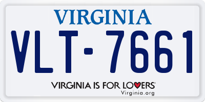 VA license plate VLT7661