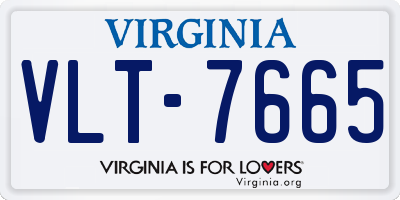 VA license plate VLT7665