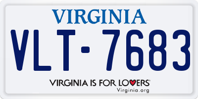 VA license plate VLT7683