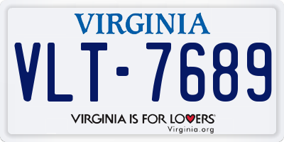 VA license plate VLT7689