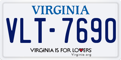 VA license plate VLT7690