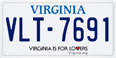 VA license plate VLT7691