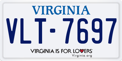 VA license plate VLT7697