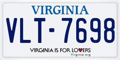 VA license plate VLT7698