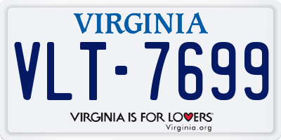 VA license plate VLT7699