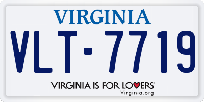 VA license plate VLT7719