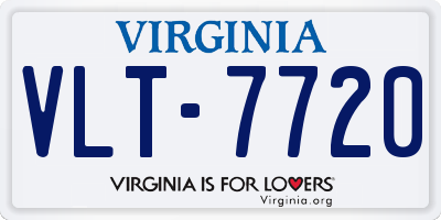 VA license plate VLT7720