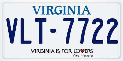 VA license plate VLT7722