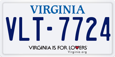 VA license plate VLT7724