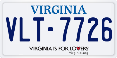 VA license plate VLT7726