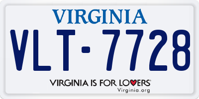 VA license plate VLT7728
