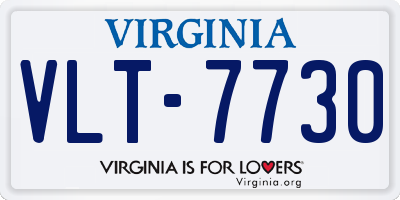 VA license plate VLT7730
