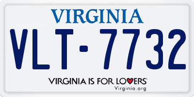 VA license plate VLT7732
