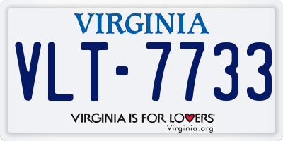 VA license plate VLT7733