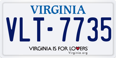 VA license plate VLT7735