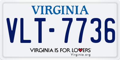 VA license plate VLT7736